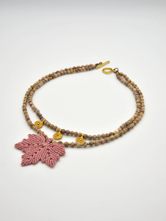 שרשרת 'אלה' ורוד עתיק