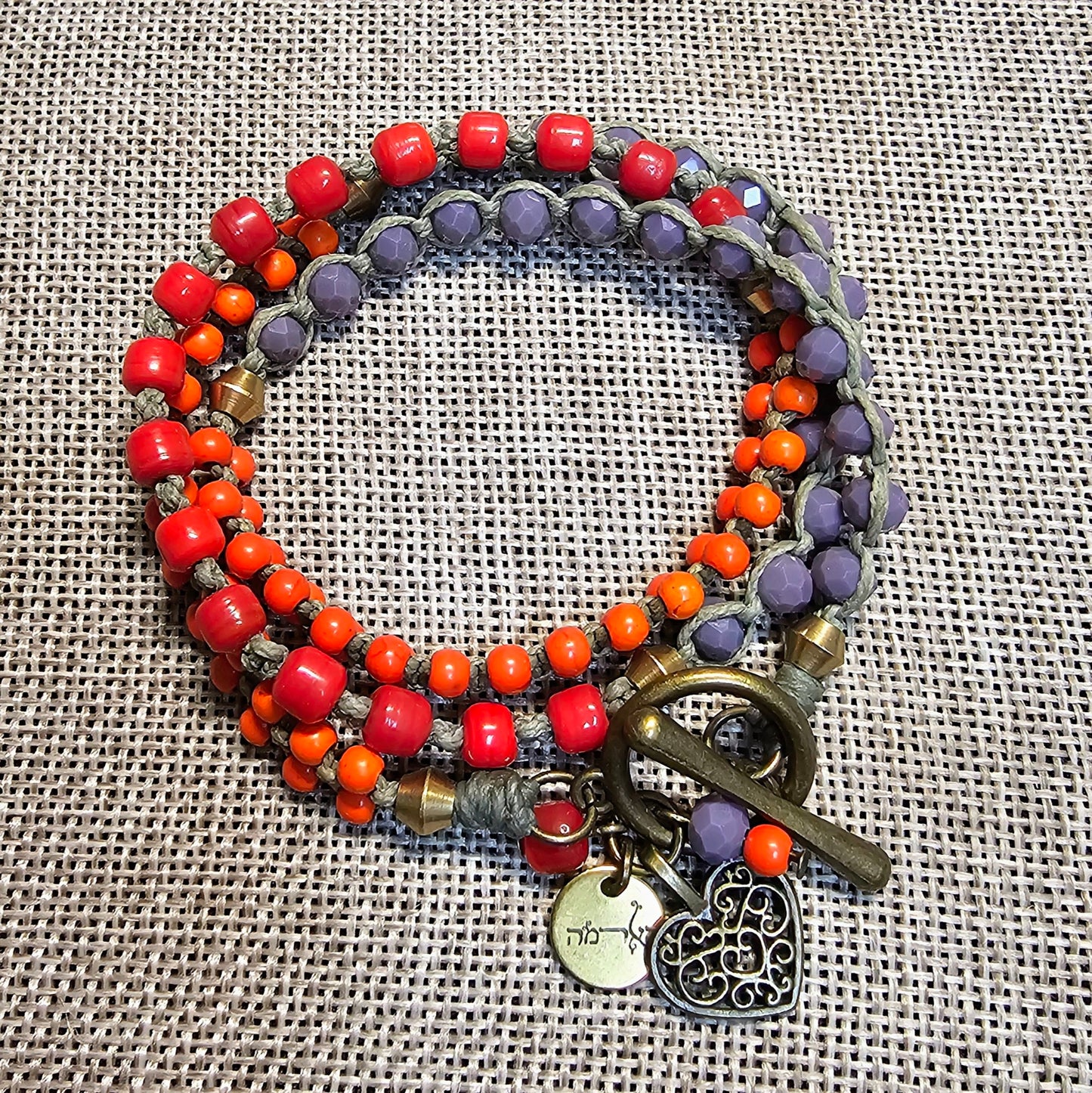 צמיד 'ברזיל' - תליון לב