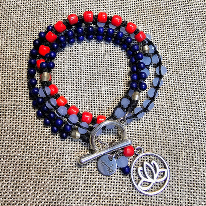 צמיד 'ברזיל' - תליון לוטוס