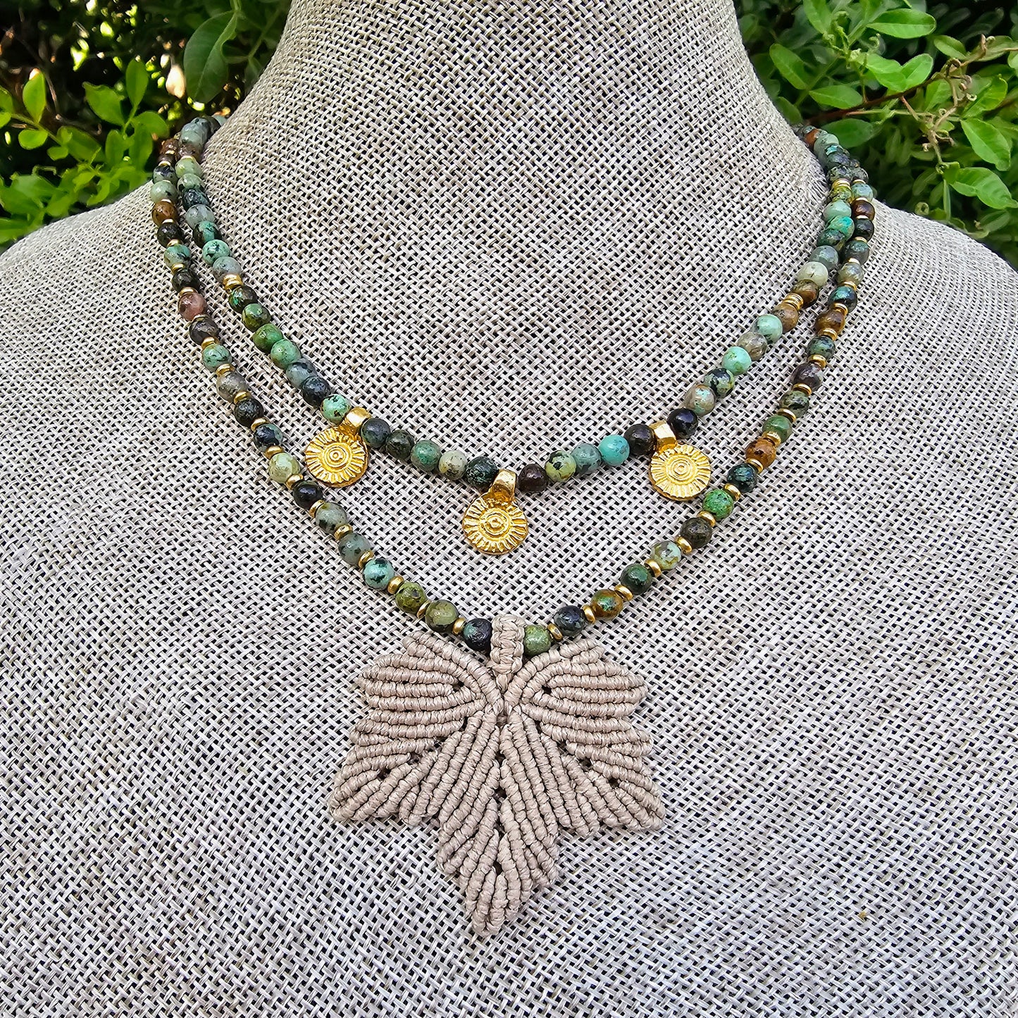 שרשרת 'אלה' טורקיז אפריקאי