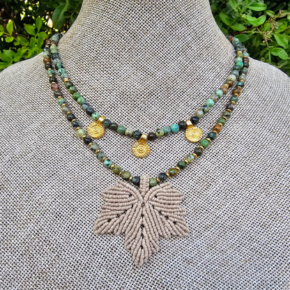 שרשרת 'אלה' טורקיז אפריקאי