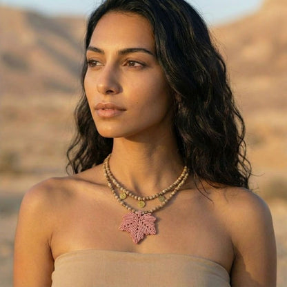 שרשרת 'אלה' ורוד עתיק