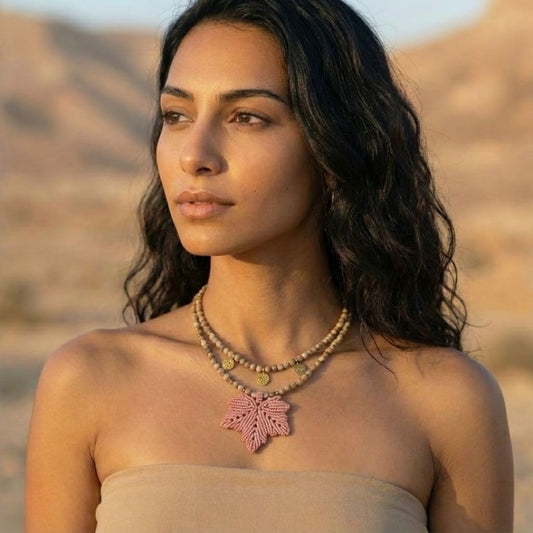 שרשרת 'אלה' ורוד עתיק